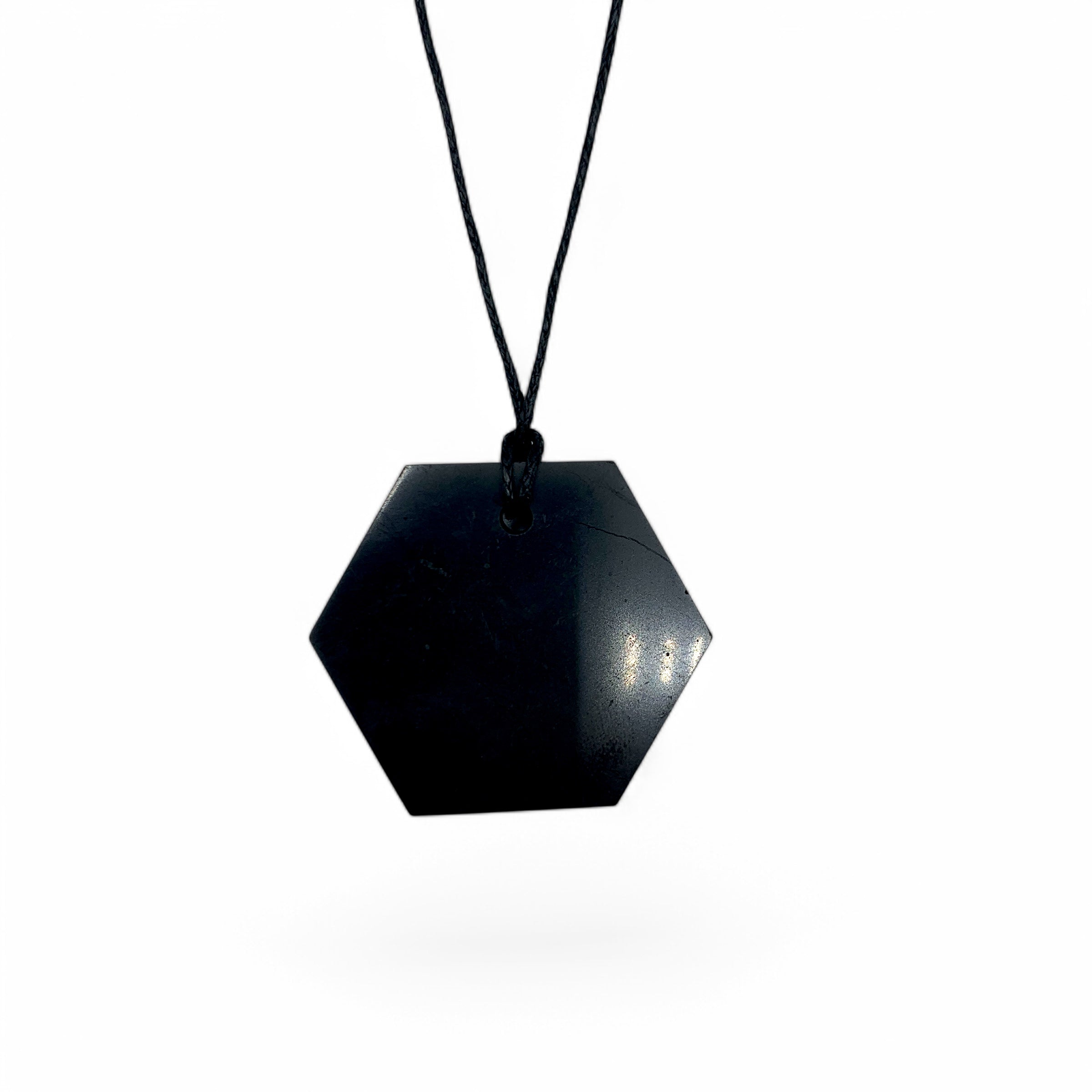Necklace Shungite Hexagon $25